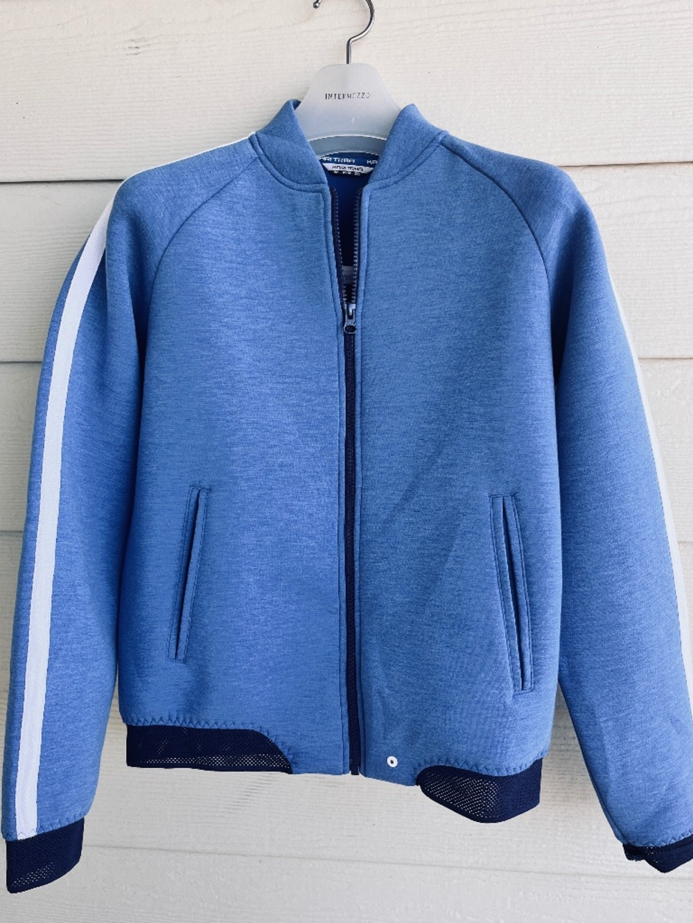 Kari Traa Blue Gracie Full Zip Bomber Midlayer Jacket Size M
